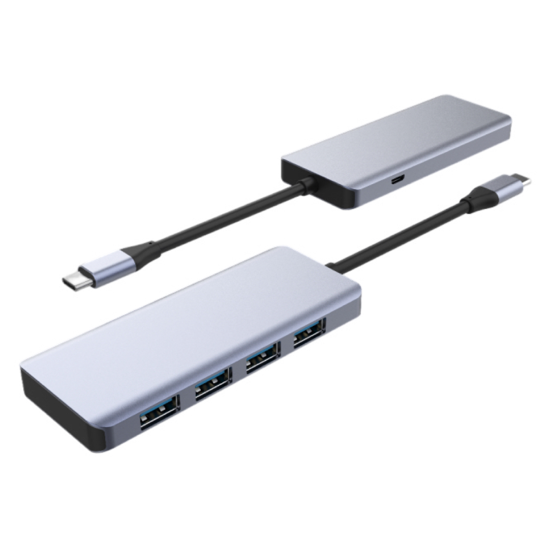5-IN-1 Type CM TO USBA3.0*4+Micro USB