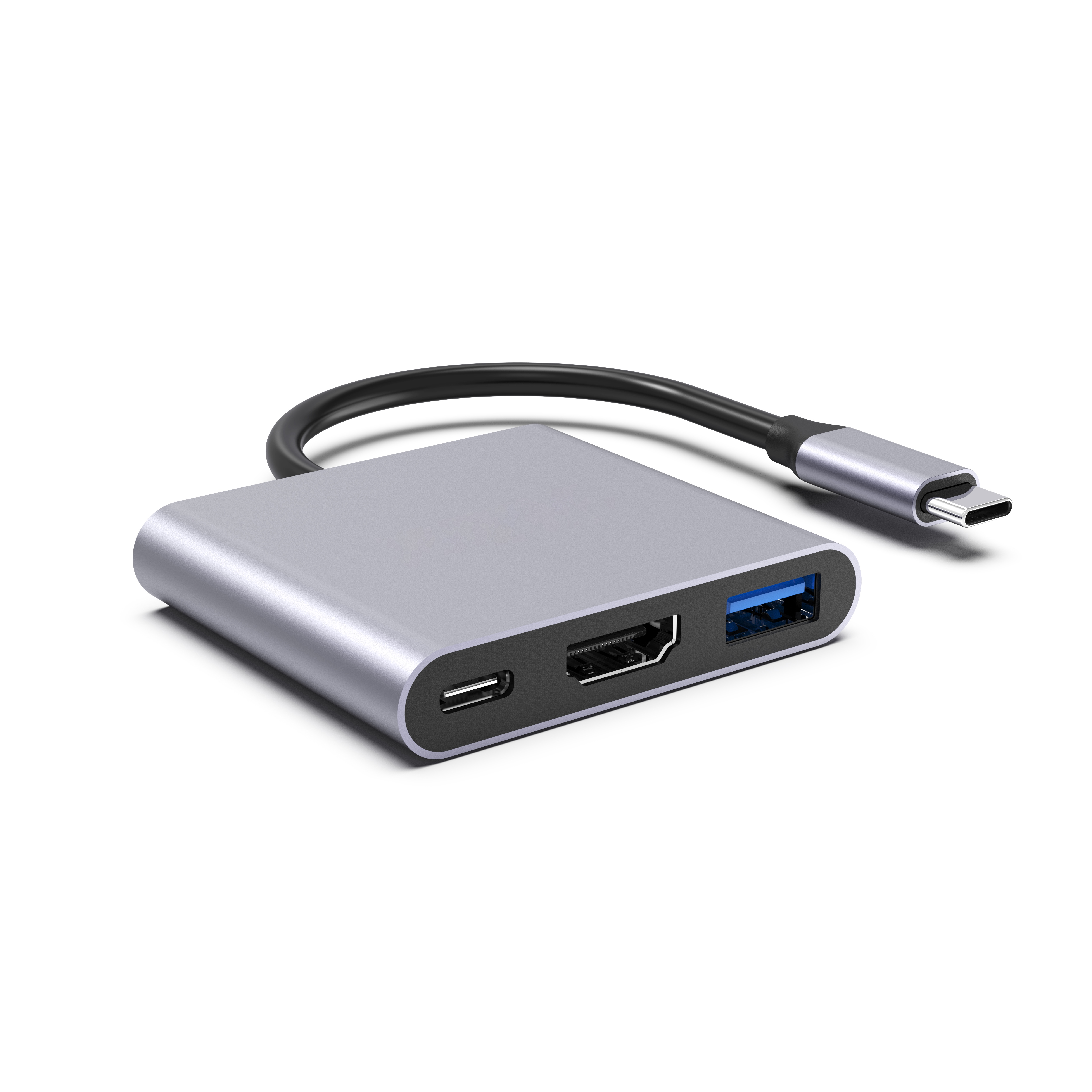 3-IN-1 Type-CM TO PD+USB3.0+HDMI 